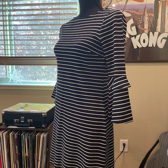Ann Taylor Striped Ponte Flare - Picture 3 of 4